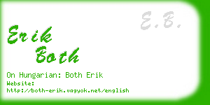 erik both business card